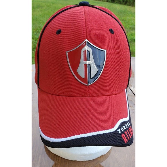 Atlas Zorros Metal 748 Embroidered Soccer Hat Red Cap Strapback Adjustable - Picture 2 of 11